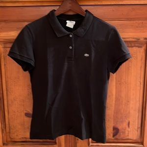 Lacoste, classic, vintage, black polo, size 44